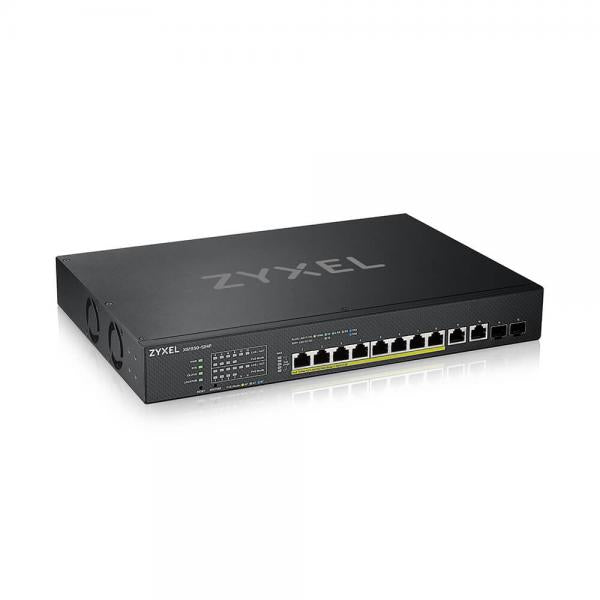 ZYXEL XS1930-12HP-ZZ0101F SWITCH GESTITO L3 10G ETHERNET 8 x 100/1000/2.5G/5G/10GBase-T (PoE++) + 2 x 100/1000/2.5G/5G/10GBase-T + 2 x 10 Gigabit SFP+ PoE++ (375 W) - Disponibile in 3-4 giorni lavorativi