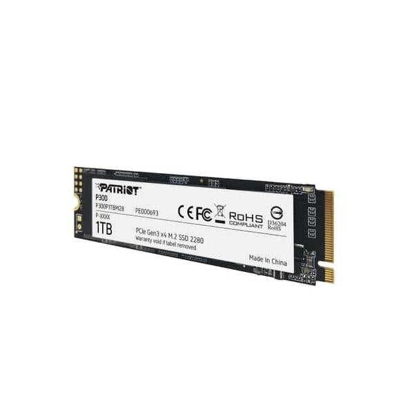 Patriot SSD 1TB P300 M.2 NVMe PCIe Gen 3.0 - Disponibile in 2-4 giorni lavorativi