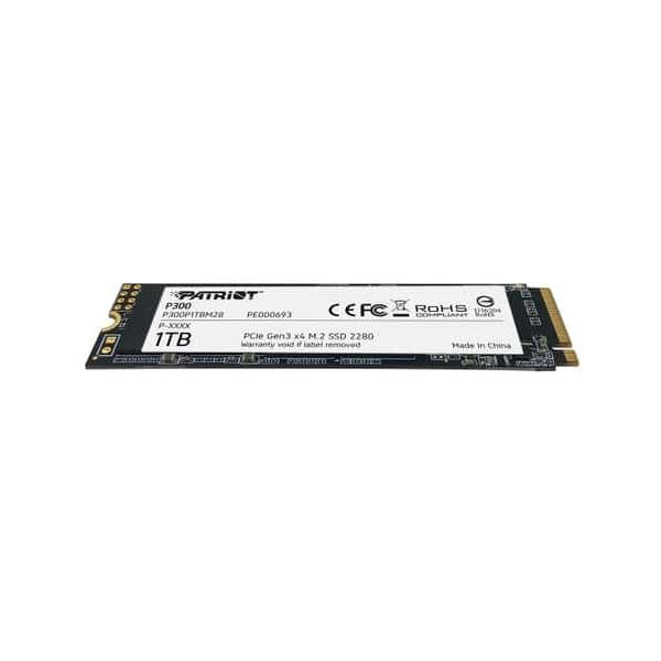 Patriot SSD 1TB P300 M.2 NVMe PCIe Gen 3.0 - Disponibile in 2-4 giorni lavorativi