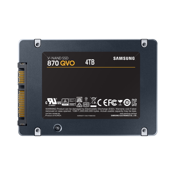 SAMSUNG SSD INTERNO 870 QVO 4TB SATA 6GB/S R/W 560/530 - Disponibile in 3-4 giorni lavorativi