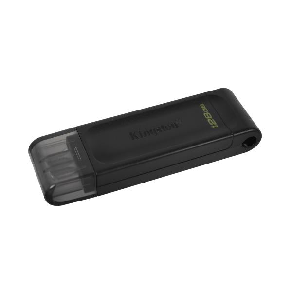 Kingston DataTraveler 70 Unita' Flash Usb 128Gb Usb Tipo-C 3.2 Gen 1 Nero - Disponibile in 3-4 giorni lavorativi