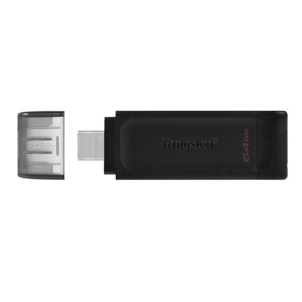 Kingston Pendrive USB-C 3.2 64GB DT70/64GB - Disponibile in 2-3 giorni lavorativi