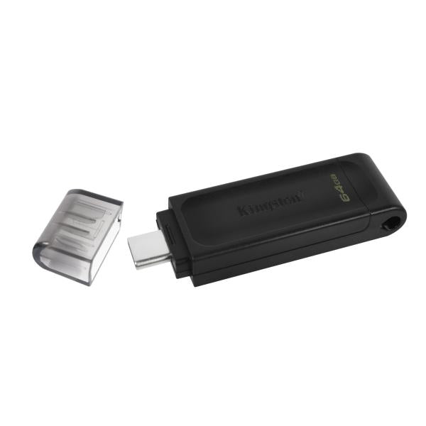 Kingston Pendrive USB-C 3.2 64GB DT70/64GB - Disponibile in 2-3 giorni lavorativi