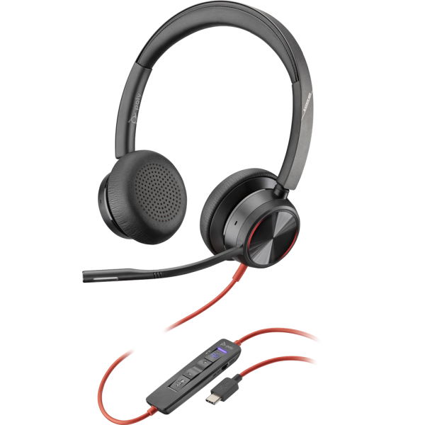 POLY Blackwire 8225 Cuffia Padiglione auricolare Nero - Disponibile in 6-7 giorni lavorativi