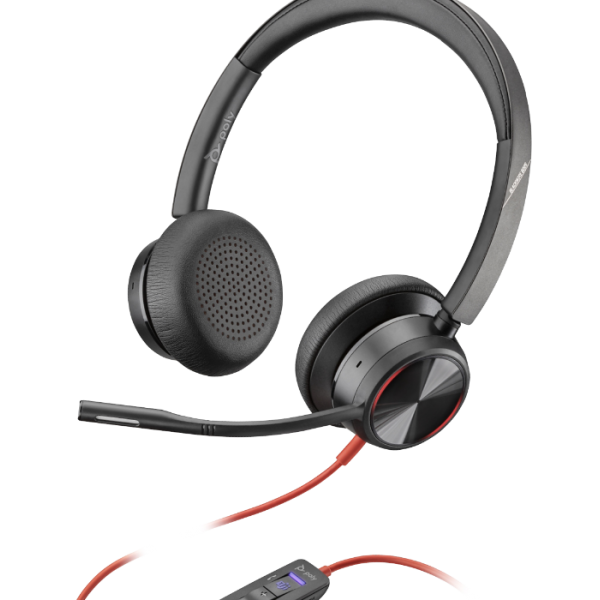 POLY Blackwire 8225 Cuffia Padiglione auricolare Nero - Disponibile in 6-7 giorni lavorativi