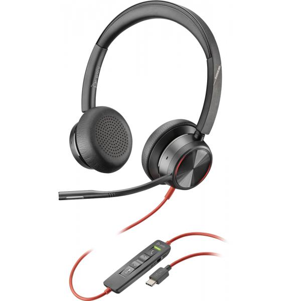 POLY Blackwire 8225 Cuffia Padiglione auricolare Nero - Disponibile in 6-7 giorni lavorativi