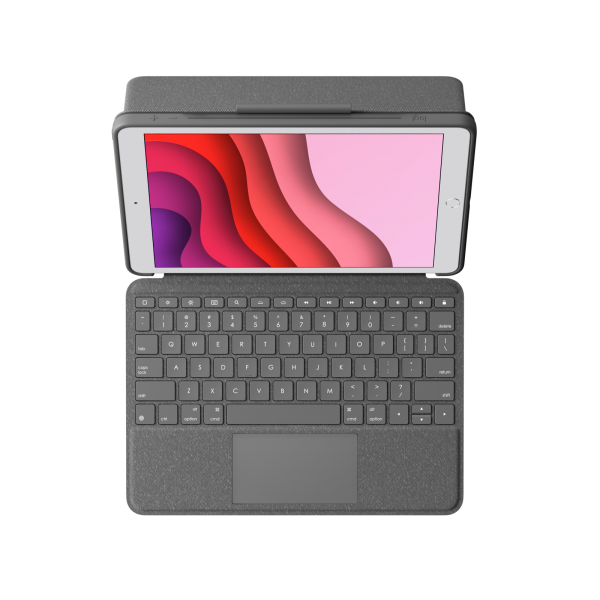 Ipad Nuovo Logitech COMBO TOUCH Custodia con tastiera retroilluminata e rimovibile con trackpad e Smart Connector per iPad (9a 8a 7a gen) - Disponibile in 3-4 giorni lavorativi