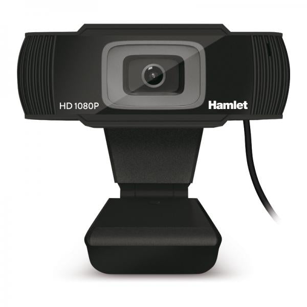 HAMLET HWCAM1080N WEBCAM FULL HD USB 16:9 1080P 30fps MICROFONO INTEGRATO - Disponibile in 3-4 giorni lavorativi
