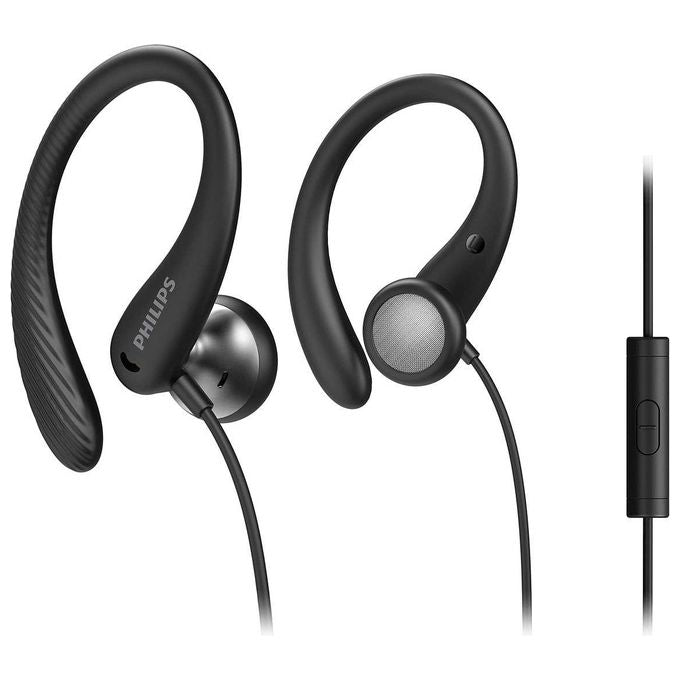 Philips Cuffie Sport In Ear A1105BK-00 Auricolari con Archetto Nero - Disponibile in 3-4 giorni lavorativi