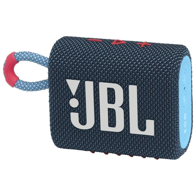 JBL GO 3 Cassa-Speaker Bluetooth  Blu e Rosa - Disponibile in 3-4 giorni lavorativi
