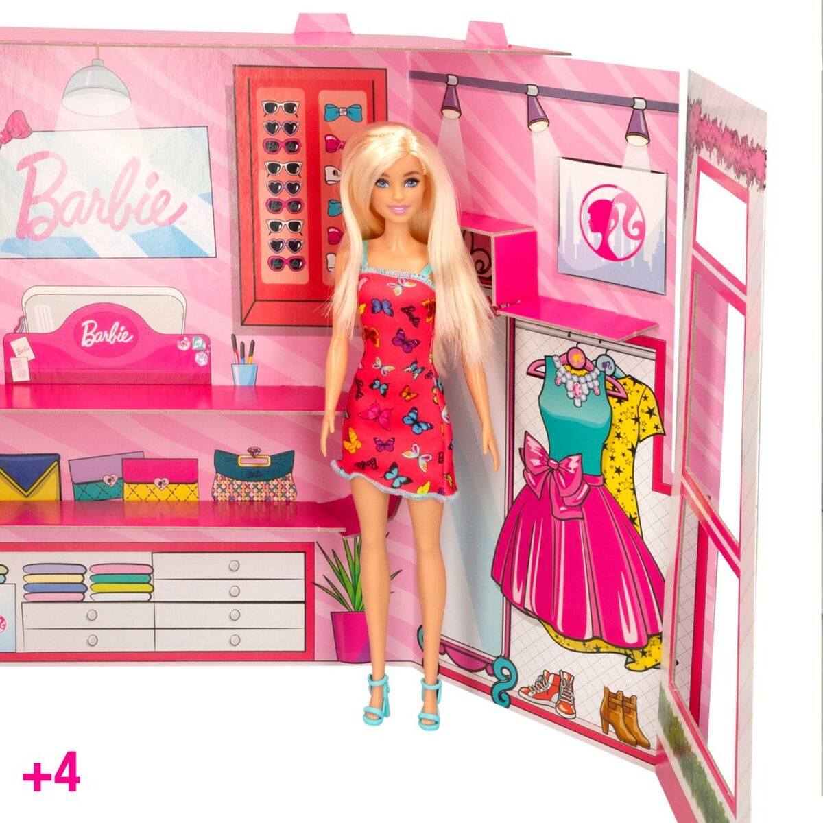 Playset Barbie Fashion Boutique 9 Pezzi 6,5 x 29,5 x 3,5 cm - Disponibile in 3-4 giorni lavorativi