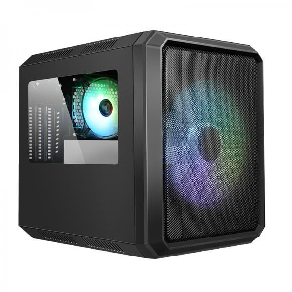 Case QBO 8 EVO - Micro ATX- USB3- 200+120mm ARGB fan- Card Reader- 3x Trasp Window - Disponibile in 3-4 giorni lavorativi