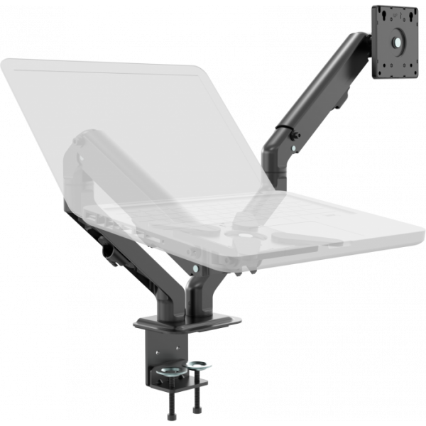 Vision VFM-DAD/4 supporto da tavolo per Tv a schermo piatto 68,6 cm (27") Bullone di ancoraggio Nero - Disponibile in 6-7 giorni lavorativi