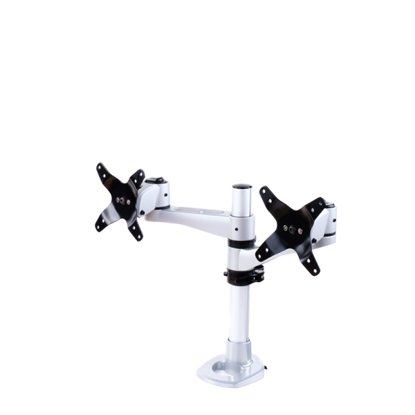 Supporto da scrivania per Doppio Monitor (Max 10Kg cad)- Elegant Ergonimic Style- Materiali Premium- Vesa 75x75/100x100 - Disponibile in 3-4 giorni lavorativi