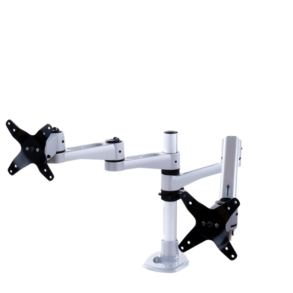 Supporto da scrivania per Doppio Monitor (Max 10Kg cad)- Elegant Ergonimic Style- Materiali Premium- Vesa 75x75/100x100 - Disponibile in 3-4 giorni lavorativi