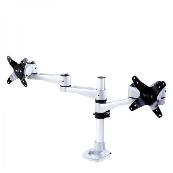 Supporto da scrivania per Doppio Monitor (Max 10Kg cad)- Elegant Ergonimic Style- Materiali Premium- Vesa 75x75/100x100 - Disponibile in 3-4 giorni lavorativi