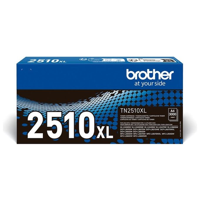 Brother TN2510XL Toner Originale Ottima Capacita' fino a 3000 Pagine Nero - Disponibile in 3-4 giorni lavorativi