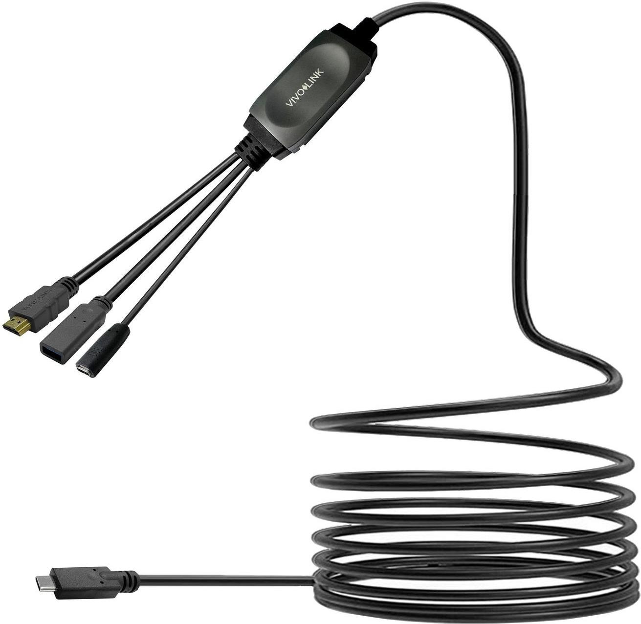 VivoLink USB-C HUB Cable with USB3.0 & Charging 7.5m black - Kabel - Digital/Daten (PROUSBCHDMIUSB3-7.5) - Disponibile in 6-7 giorni lavorativi