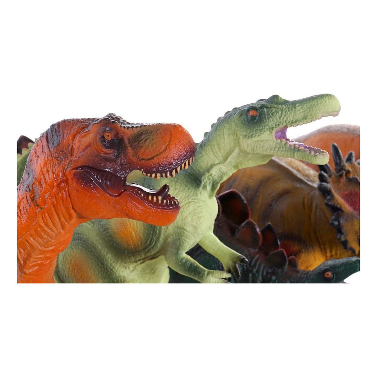 Dinosauro DKD Home Decor 6 Unità 48 x 23 x 34,5 cm Morbido - Disponibile in 3-4 giorni lavorativi