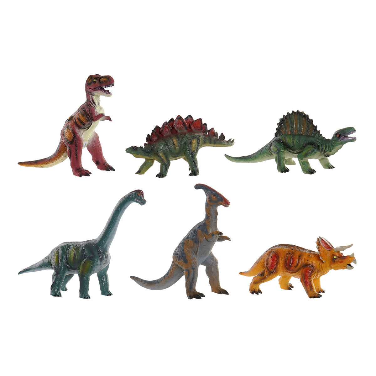 Dinosauro DKD Home Decor 6 Pezzi 36 x 12,5 x 27 cm - Disponibile in 3-4 giorni lavorativi