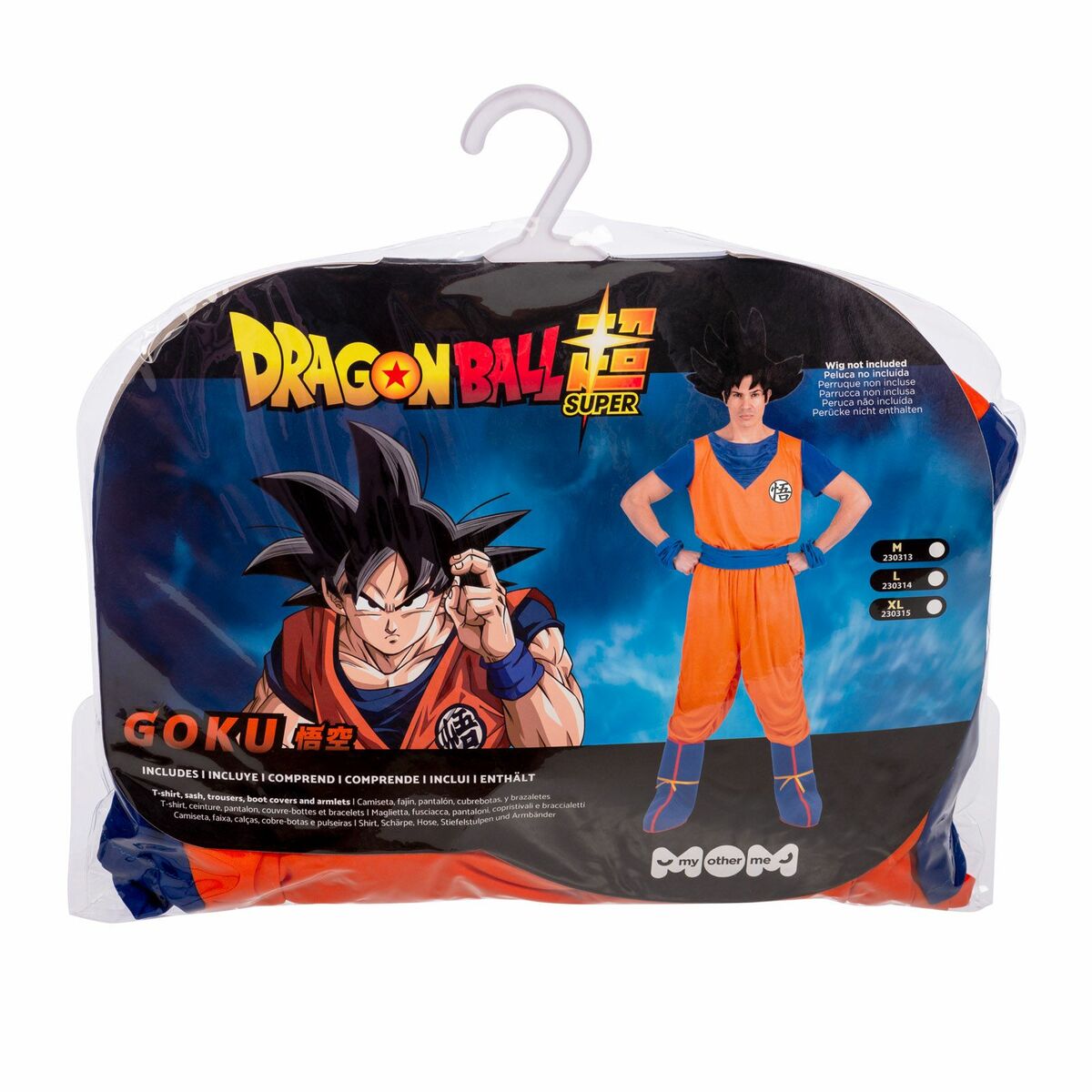 Costume per Adulti My Other Me Goku Dragon Ball 5 Pezzi Taglia:XL - Disponibile in 3-4 giorni lavorativi