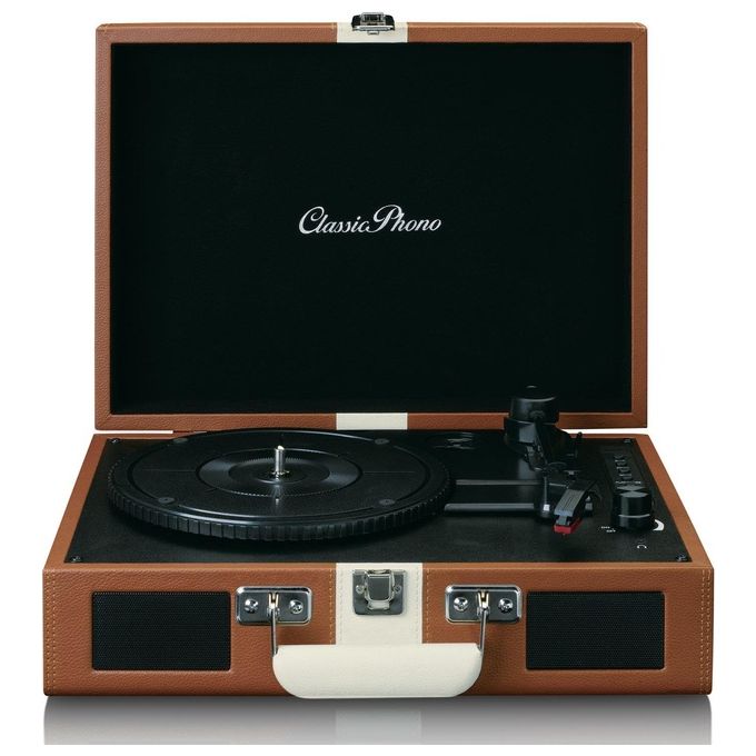 Lenco Giradischi TT120BNWH Classic Phono Design Retro' in Legno Marrone con Funzionalita' Avanzate - Disponibile in 3-4 giorni lavorativi