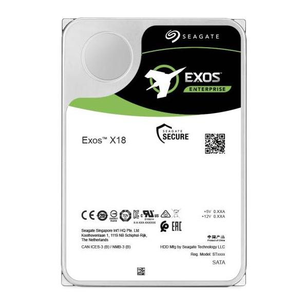 SEAGATE HDD EXOS X18 16TB 3,5 7200RPM SATA 6GB/S BUFFER 256MB - Disponibile in 3-4 giorni lavorativi