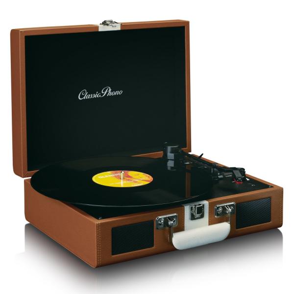 Lenco Giradischi TT120BNWH Classic Phono Design Retro' in Legno Marrone con Funzionalita' Avanzate - Disponibile in 3-4 giorni lavorativi