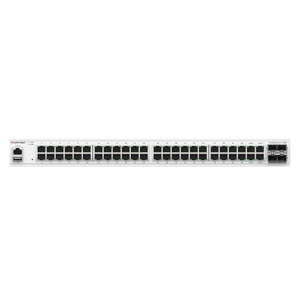 Fortinet FS-148F switch di rete L2 Gigabit Ethernet (10/100/1000) 1U Bianco - Disponibile in 6-7 giorni lavorativi