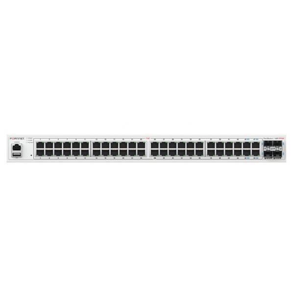 FORTISWITCH-148F-FPOE SWITCH L2+ MAN. CON 48 P. GE + 4 P. SFP+ POWER BUDGET FINO A 740W - Disponibile in 3-4 giorni lavorativi