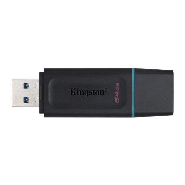 Kingston Pendrive USB-A 3.2 64GB DTX/64GB Nero/Celeste - Disponibile in 2-3 giorni lavorativi