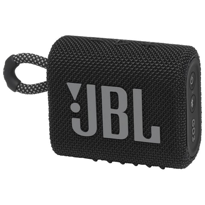JBL GO 3 Cassa-Speaker Bluetooth - Nero - Disponibile in 3-4 giorni lavorativi
