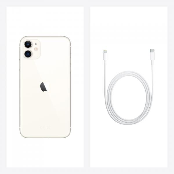 Apple iPhone 11 128GB 6.1" White ITA Slim Box MHDJ3QL/A - Disponibile in 2-3 giorni lavorativi