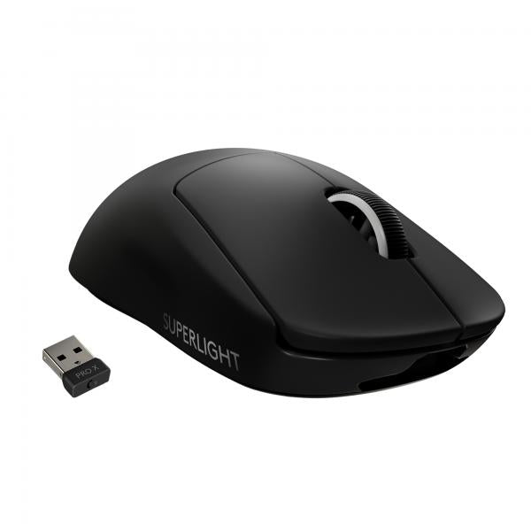 LOGITECH G PRO X SUPERLIGHT MOUSE GAMING WIRELESS SENSORE HERO 25K 25.600 DPI 5 TASTI PROGRAMMABILI LUNGA AUTONOMIA MEMORIA INTEGRATA PER ESPORT COMPATIBILE CON PC E MAC NERO - Disponibile in 3-4 giorni lavorativi Logitech