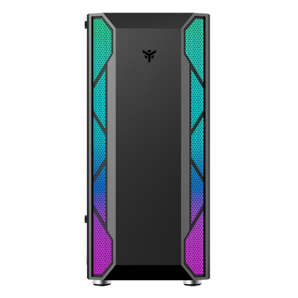 Case VERTIBRA X210 - Gaming Middle Tower- 12cm ARGB fan- 2xUSB3- Side Panel Temp Glass - Disponibile in 3-4 giorni lavorativi