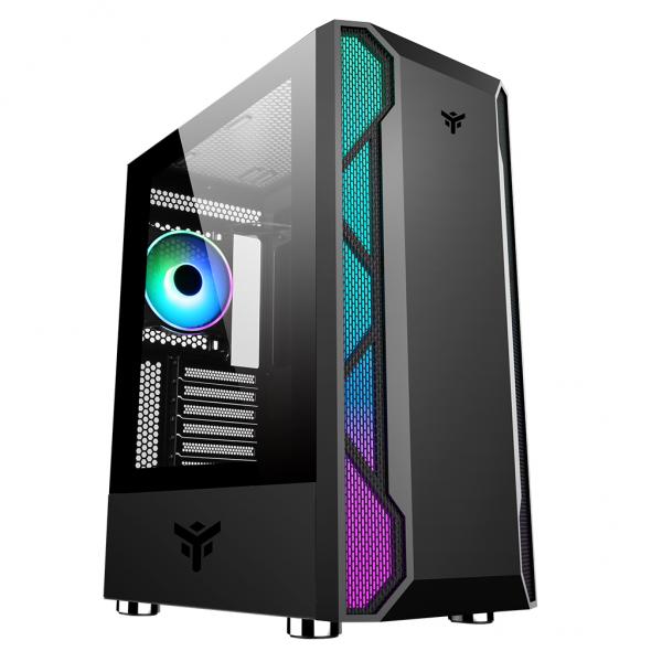 Case VERTIBRA X210 - Gaming Middle Tower- 12cm ARGB fan- 2xUSB3- Side Panel Temp Glass - Disponibile in 3-4 giorni lavorativi