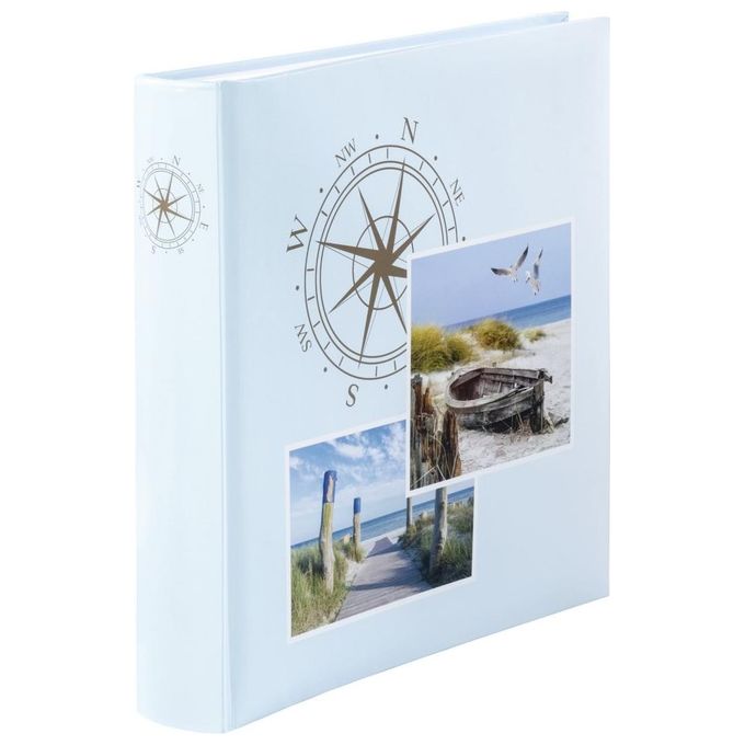 Hama Album Fotografico Jumbo Compass 30x30cm 100 Pagine Bianche - Disponibile in 3-4 giorni lavorativi