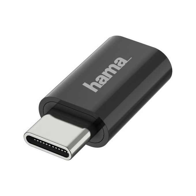 Hama Adattatore Usb OTG USB-C Plug Micro-USB Socket Usb 2.0 480Mbit-s - Disponibile in 3-4 giorni lavorativi