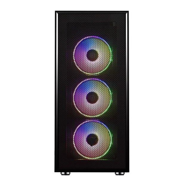 Case VERTIBRA H210 - Gaming Middle Tower- 4x12cm ARGB fan- 2xUSB3- Side Panel Temp Glass - Disponibile in 3-4 giorni lavorativi