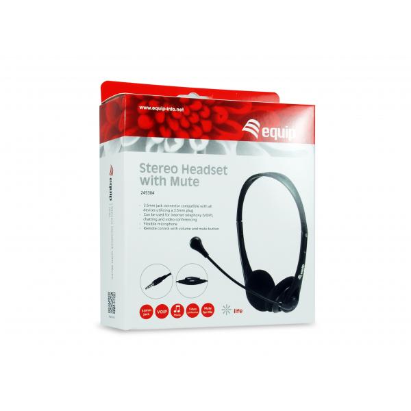 Conceptronic Stereo Headset con Mute - Disponibile in 3-4 giorni lavorativi Conceptronic