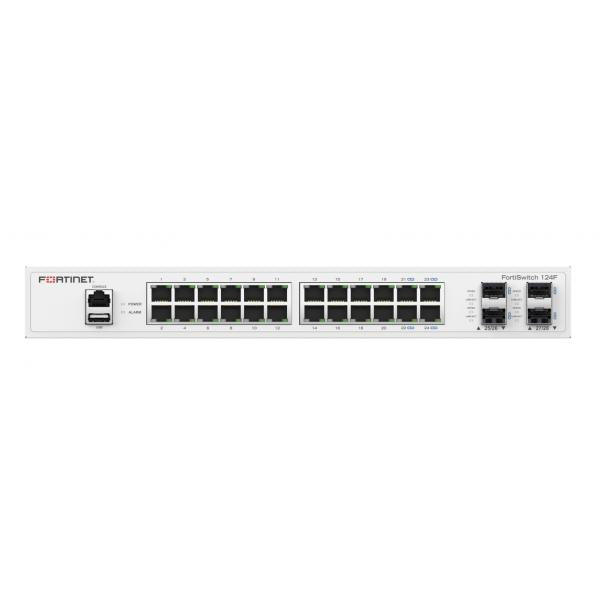 FORTISWITCH-124F FORTISWITCH-124F SWITCH CON 24 P. GE + 4 P. SFP+ + 1 P. CONSOLE RJ45 - Disponibile in 3-4 giorni lavorativi