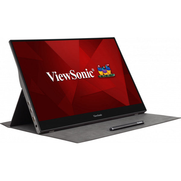 Viewsonic TD1655 monitor touch screen 39,6 cm (15.6") 1920 x 1080 Pixel Multi-touch Multi utente Nero, Argento - Disponibile in 6-7 giorni lavorativi