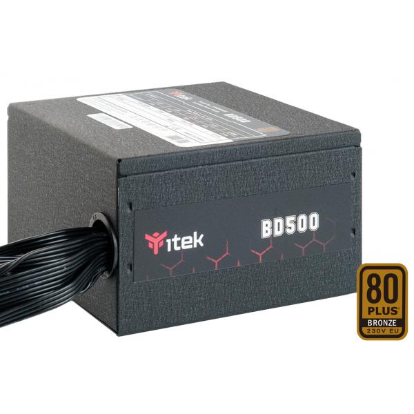 Alimentatore BD500 - 500W- 80Plus EU Bronze- PFC Attivo- Ventola HDB 12cm- DC to DC - Disponibile in 3-4 giorni lavorativi