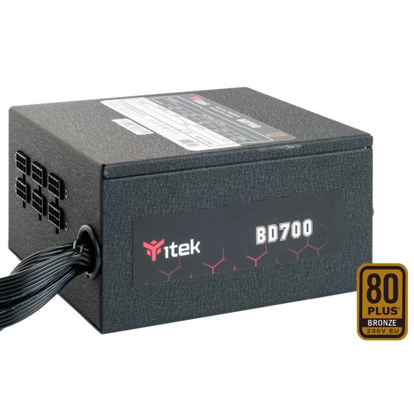 Alimentatore BD700 - 700W- 80Plus EU Bronze PFC Attivo- Ventola HDB 12cm- DC to DC- Semi Modulare - Disponibile in 3-4 giorni lavorativi