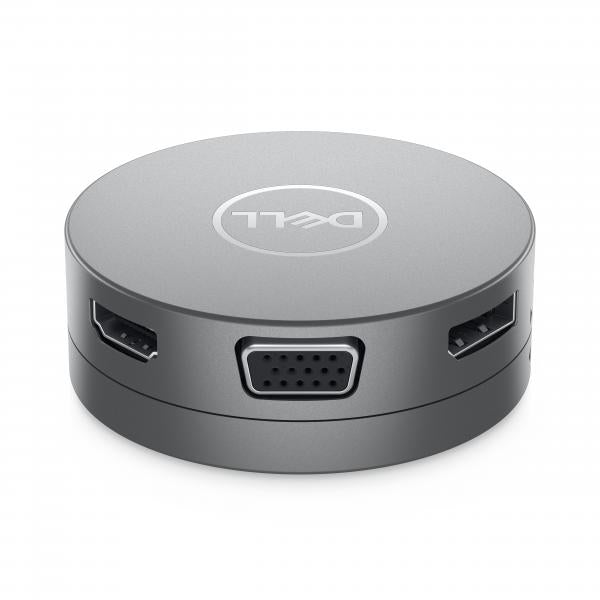 Dell Mobile Adapter DA310 - Docking station - USB-C - VGA, DP, HDMI, USB-C - 1GbE - con 3 anni di Garanzia Hardware di Base - Disponibile in 3-4 giorni lavorativi