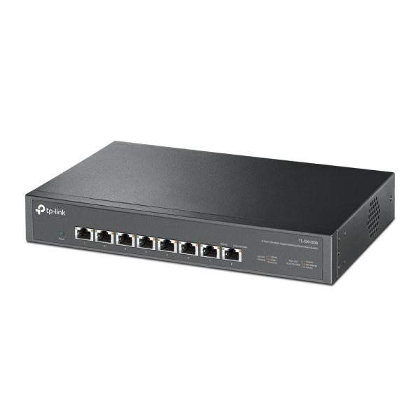 TP-LINK TL-SX1008 switch di rete Non gestito 10G Ethernet (100/1000/10000) Nero - Disponibile in 6-7 giorni lavorativi