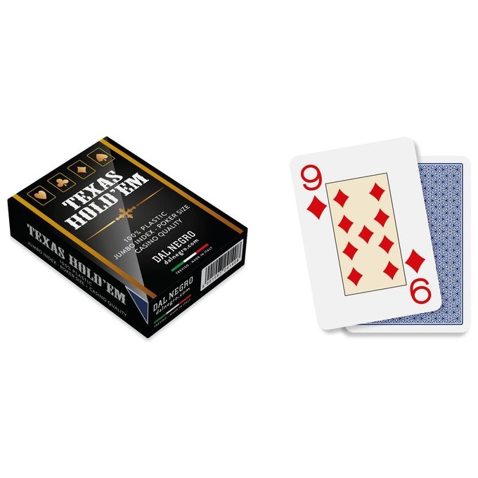 Dal Negro Carte Texas Hold'em Casino' Quality Blu - Disponibile in 3-4 giorni lavorativi