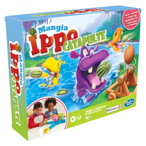 Gioco da tavolo HASBRO MANGIA IPPO CATAPULTE - Disponibile in 2/3 giorni lavorativi
