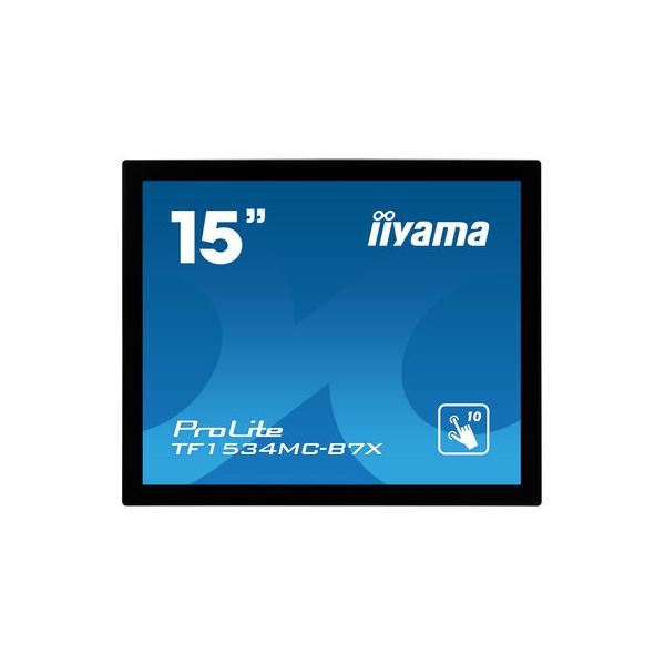 iiyama ProLite TF1534MC-B7X monitor touch screen 38,1 cm (15") 1024 x 768 Pixel Multi-touch Multi utente Nero - Disponibile in 6-7 giorni lavorativi