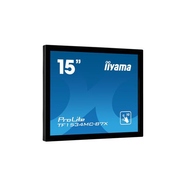 iiyama ProLite TF1534MC-B7X monitor touch screen 38,1 cm (15") 1024 x 768 Pixel Multi-touch Multi utente Nero - Disponibile in 6-7 giorni lavorativi